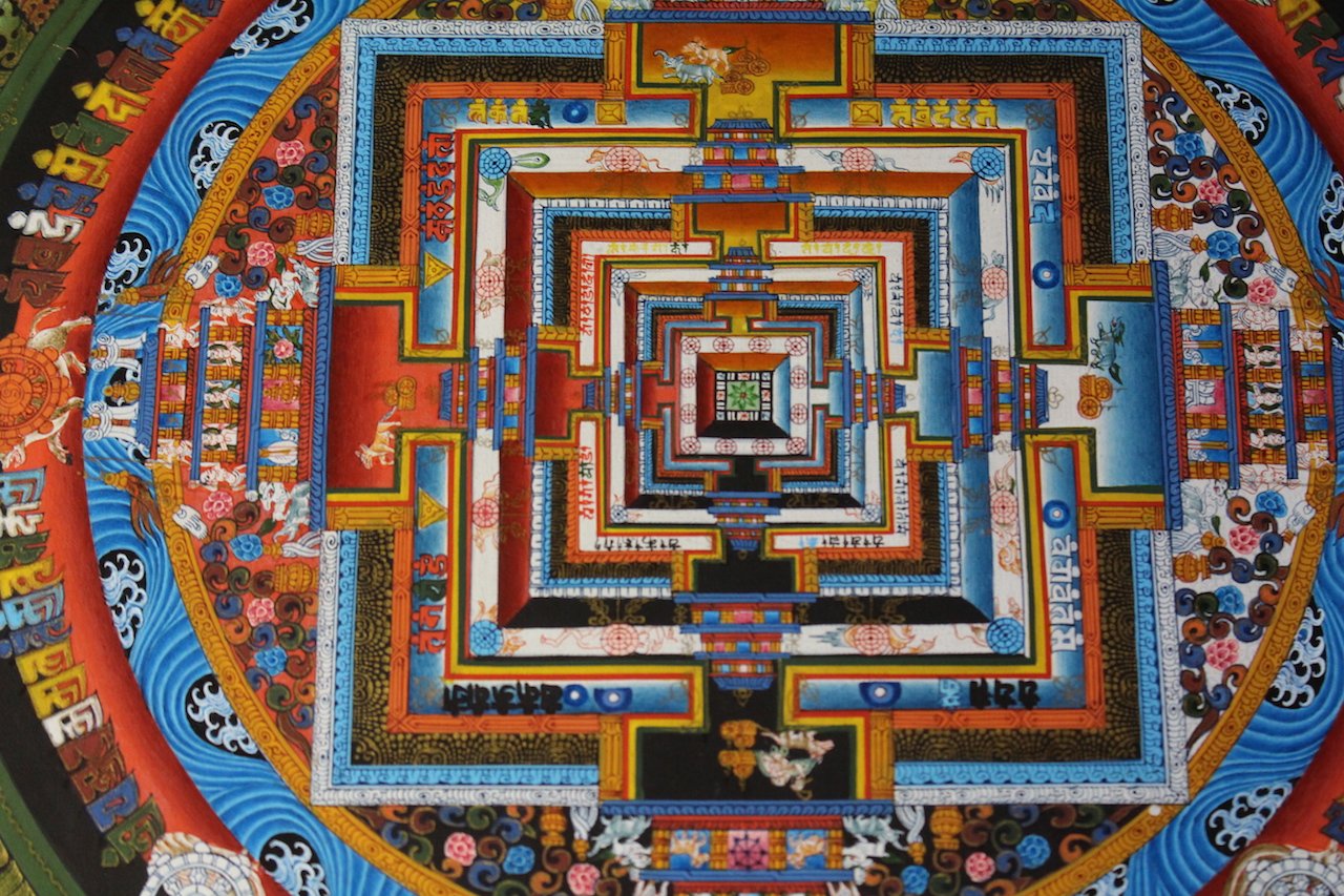 時輪曼荼羅 KalaChakra カーラチャクラマンダラ (オレンジ03